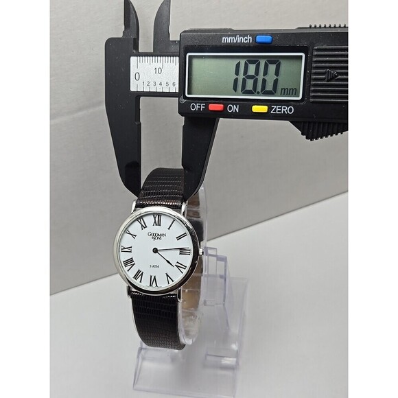 Goodman And Sons Quartz Dress Watch Roman Numerals Stainless Steel New Battery - Picture 5 of 11